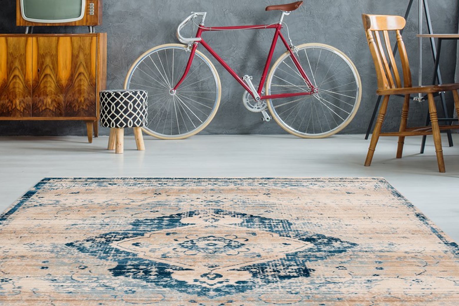 Teppich ARTE ESPINA "Baroque 500" Gr. 6, beige (creme, blau), B:200cm H:5mm L:290cm, Kunstfaser, Teppiche, Wohnzimmer Image