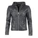 Lederjacke MAZE "Mico" Gr. L, grau (anthracite) Damen Jacken Lederjacken