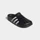 Badesandale ADIDAS SPORTSWEAR "ADILETTE CLOG" Gr. 44,5, schwarz-weiß (core black, cloud white, core black) Schuhe Badelatschen Pantolette Badeschuhe Surf-Boots