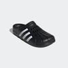 Badesandale ADIDAS SPORTSWEAR "ADILETTE CLOG", Gr. 46, schwarz-weiß (core schwarz, cloud weiß, core schwarz), Synthetik, sportlich, Schuhe Badelatschen Pantolette