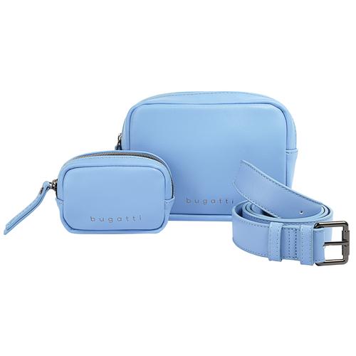 „Gürteltasche BUGATTI „“ALMATA““ Gr. B/H/T: 17 cm x 13 cm x 4 cm onesize, blau (hellblau) Damen Taschen Gürteltaschen“