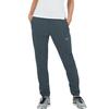 Jerseyhose TRIGEMA "TRIGEMA Freizeithose mit Bein-Reißverschluss", Damen, Gr. M, US-Größen, grau (anthrazit), 74% Nylon, 26% Elastan, Basic, Hosen