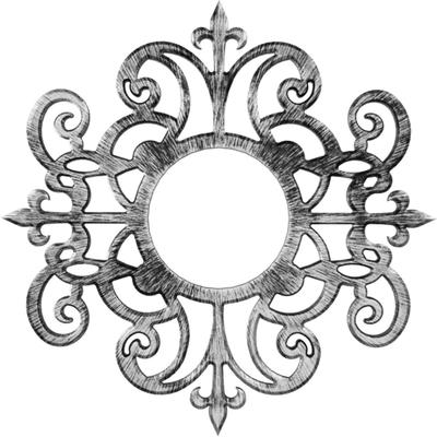 Dijon Architectural Grade PVC Pierced Ceiling Medallion