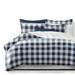 Lumberjack Check Indigo/White Coverlet and Pillow Sham(s) Set