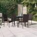 vidaXL Patio Dining Set Outdoor Dining Set Table and Chair Set for Garden