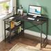 Small L Shaped Desk with Storage Shelves Corner Computer Desk