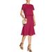 Gucci Dresses | Gucci Womens Silk-Crepe Dress Us 0 / Uk 4 / It 36 Petunia | Color: Red | Size: 0