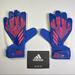 Adidas Accessories | Adidas Gk Predator Gl Glove Soccer Blue Finger Goalkeeper Gloves H43741 | Color: Blue/Red | Size: 10