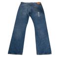 Levi's Jeans | Levis 501 Jeans Blue Denim Pants Original Fit Straight Leg Button Fly Mens 40x34 | Color: Blue | Size: 40