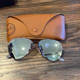 Ray-Ban Accessories | Authentic New Ray Ban Sunglasses- Blue Mirror Lens With Copper Frame | Color: Blue | Size: Os