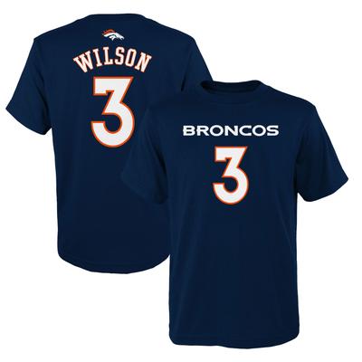 Jugend Russell Wilson Marine Denver Broncos Mainliner Spielername & Nummer T-Shirt Image