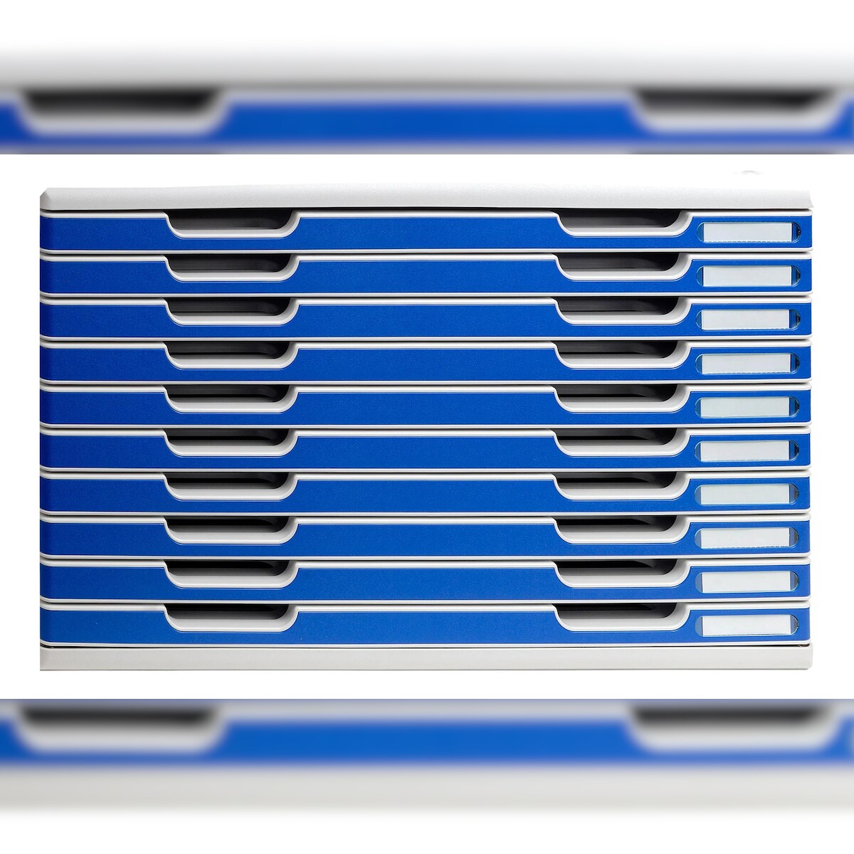 Exacompta 324003D 1x Schubladenbox MODULO A3, 10 geschlossene Laden - Blau Image