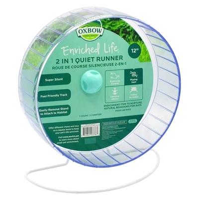 Oxbow 12" Enriched Life 2 in 1 Quiet Runner Toy, Large