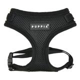 Black Superior Soft Dog Harness with Adjustable Neck, Medium