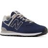 Sneaker NEW BALANCE "ML574 Core", Gr. 40,5, blau (dunkelblau, grau), Leder, Textil, Schuhe Modernsneaker, Topseller