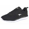 Sneaker KANGAROOS "Bumpy", Gr. 40, schwarz (jet, schwarz), Textil, Synthetik, sportlich, Schuhe Damenschuh Sneaker low, Topseller