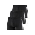 Boxer SCHIESSER ""95/5"" Gr. 10, schwarz (schwarz, schwarz, schwarz) Herren Unterhosen Schiesser mit softem, tonalem Bund, kontraststarke Seitenstreifen