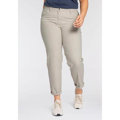Chinohose KJBRAND "Betty Chino", Damen, Gr. 52, N-Gr, beige, Web, Obermaterial: 60% Baumwolle, 37% Polyamid, 3% Elasthan, casual, bequem knöchellang, Hosen, mit Komfortbund Image