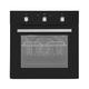 Cookology 60cm Built In Electric Fan Oven - Integrated Single Fan Oven with Mechanical Timer & Grill (Black)