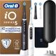 Oral-B iO Series 5 Plus Edition Elektrische Zahnbürste/Electric Toothbrush, Doppelpack PLUS 2 Aufsteckbürsten, 5 Putzmodi, Etui, recycelbare Verpackung, black/white