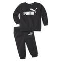 Jogginganzug PUMA "Essentials Minicats Baby mit Rundhalsausschnitt" Gr. 104, schwarz (cotton black) Kinder Sportanzüge Trainingsanzüge