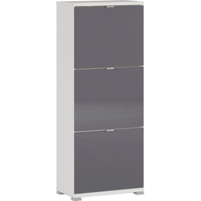 Schuhschrank GERMANIA "COLORADO", weiß (weiß, graphit), B:53cm H:132cm T:30cm, Schränke Image