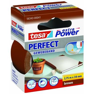 Tesa - extra Power Gewebeband Perfect 2,75 m x 38 mm, braun Montageband