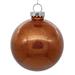 Vickerman 671085 - 3" Copper Glitter Clear Ball Christmas Tree Ornament (12 pack) (N210888)