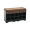 Household Essentials Cabinets Black - Black Shoe Storage Bench