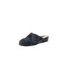 Pantoffel FISCHER, Damen, Gr. 43, grau (grau, blau), Synthetik, Schuhe