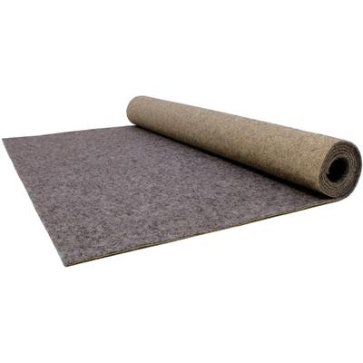 Läufer "PODIUM, Made in Belgium", grau, B:100cm H:2,6mm L:1900cm, Polypropylen (PP), PRIMAFLOR-IDEEN IN TEXTIL, Teppiche, Breite 100 cm, robuster Nadelfilz, Uni-Farben Image