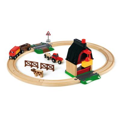 Spielzeug-Eisenbahn BRIO "BRIO WORLD, Bauernhof Set" Spielzeugfahrzeuge bunt Kinder Ab 3-5 Jahren Made in Europe, FSC- schützt Wald - weltweit