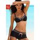 Bügel-Bikini KANGAROOS Gr. 40, Cup F, schwarz Damen Bikini-Sets Ocean Blue