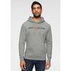 Kapuzensweatshirt JACK & JONES "JJECORP Hoodie mit Logo und hohem Tragekomfort", Herren, Gr. XS, grau (light grau melange), angeraute Sweatware, Obermaterial: 68% Baumwolle, 28% Polyester, 4% Viskose, bedruckt, meliert, casual, normal normal,...