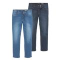 Stretch-Jeans ARIZONA "Willis" Gr. 46, N-Gr, blau (blue used und blue black used) Herren Jeans Stretch