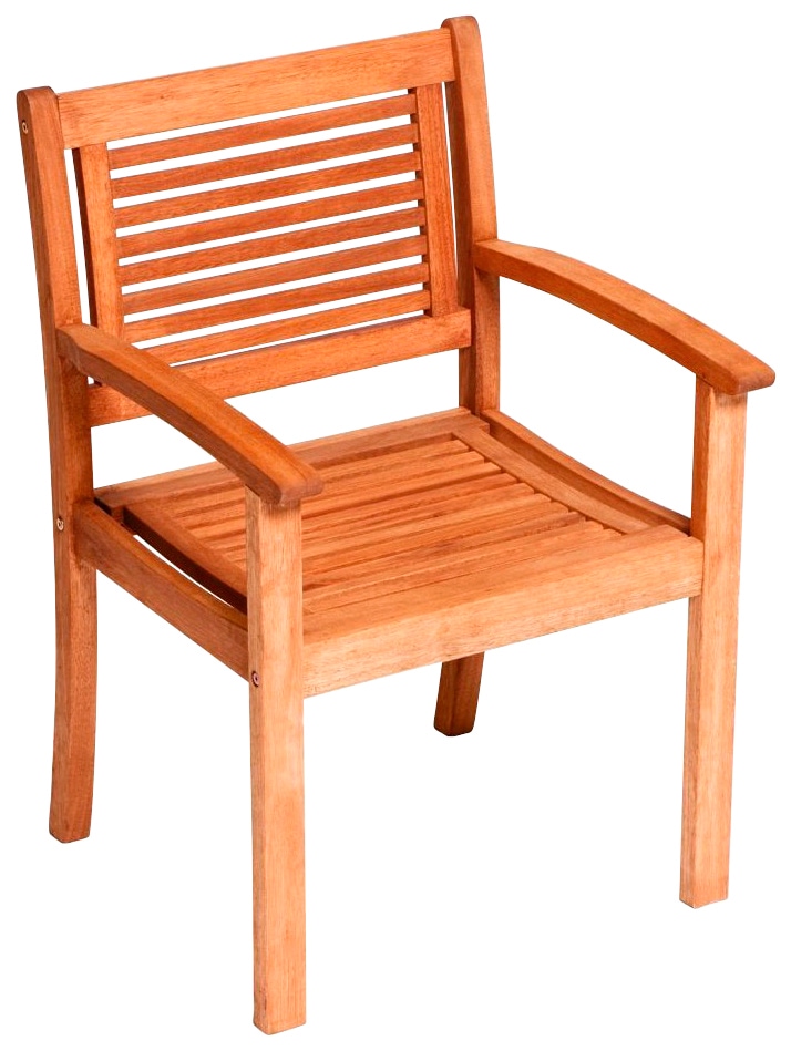 Gartenstuhl MERXX "Cordoba", braun, B:60cm H:90cm T:58cm, Massivholz, Stühle, Gartenstuhl, Eukalyptus, braun