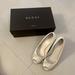 Gucci Shoes | Gucci Wedge Peep Toe Heels | Color: Cream/White | Size: 6.5