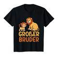 Kinder Löwe Oma und Opa Schwangerschaft Großer Bruder T-Shirt