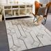 Hirah Modern Diamond Viscose & Hair-on-hide Area Rug