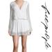 Free People Dresses | Free People Dahlia White Swiss Dot Sheer Long Sleeve Dress Size Medium Brand New | Color: White | Size: M