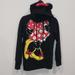 Disney Tops | Disney Minnie Mouse Hoodie Sweatshirt Black Small With Ears! | Color: Black/Red | Size: S