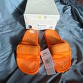 Adidas Shoes | Adidas X Pharrell Williams Boost Sport Chancletas Hu Orange Size 4 Unisex | Color: Orange | Size: 4