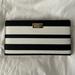Kate Spade Bags | Kate Spade Nwot Large Slim Striped Bifold Wallet | Color: Black/White | Size: Os