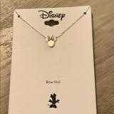 Disney Jewelry | Disney Sterling Silver 16” Minnie Mouse Necklace | Color: Gold/Silver | Size: Os