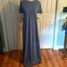 Lularoe Dresses | Lularoe Maria Maxi Dresses Nwt | Color: Blue/Gray | Size: S