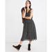 Madewell Dresses | Nwt Madewell Ruffle-Neck Smocked Dress In Woodcut Flowers | Color: Black/White | Size: L