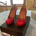 Gucci Shoes | Gucci Vernice Crystal Tabasco Red Patent Leather Platform Shoes | Color: Red | Size: 37