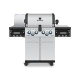 Broil King 4 Free Standing 50000 BTU Grill w/ Side Burner & Cabinet Stainless Steel/Steel in Black/Gray | Wayfair 956944