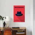 East Urban Home Minimalist 'Notorious' Graphic Art Print on Canvas Canvas, Cotton in Black/Orange/Red | 18 H x 12 W x 1.5 D in | Wayfair