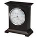 Howard Miller® Nell Mantel Clock Wood in Black/Brown/Gray | 9.25 H x 8 W x 4 D in | Wayfair 635235